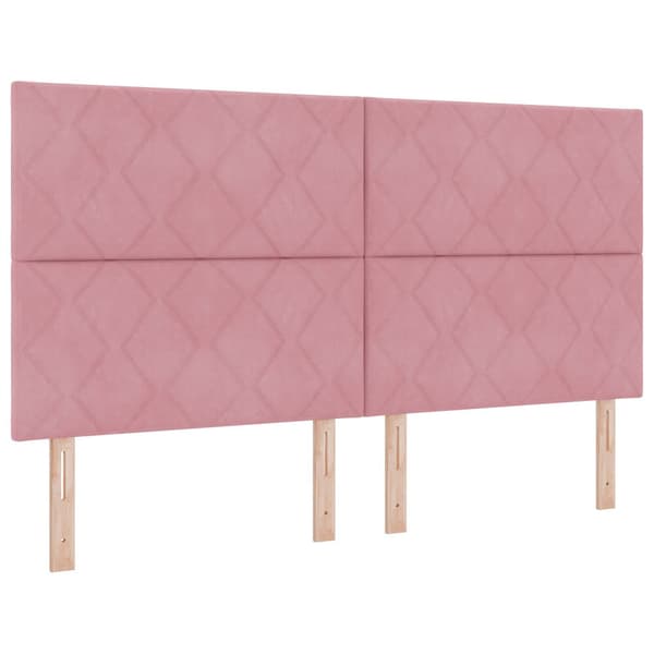 Huvudgavel Rosa 180 cm Sammet