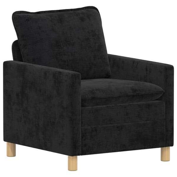 Soffset 2 pcs Svart Polyester