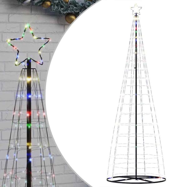 LED julgran 550 LEDs färgglada 300 cm