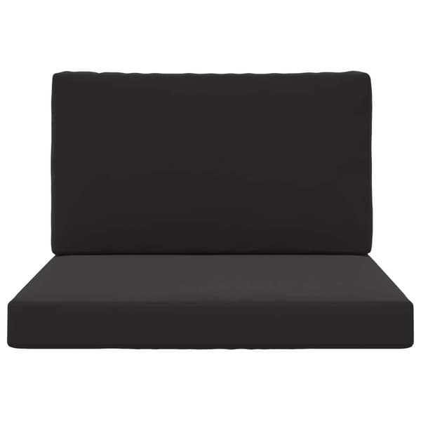 Utomhus Soffa Kudde 2 pcs Svart Polyester