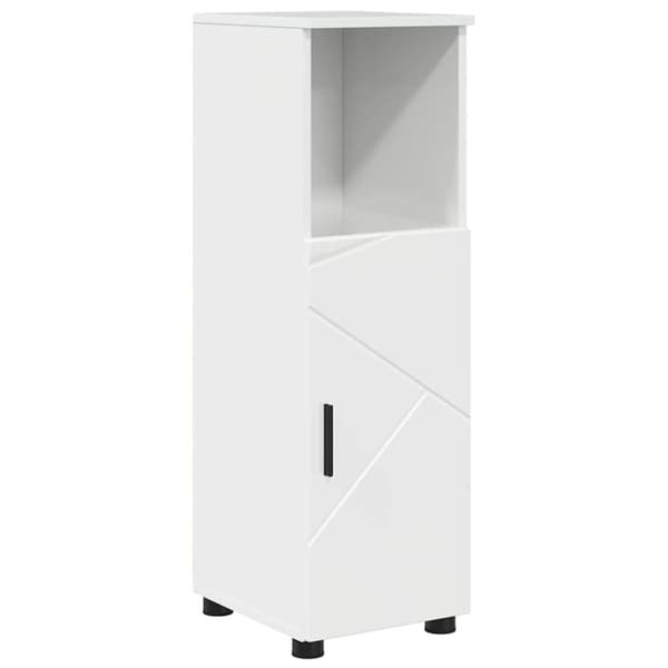 Badrumsmöbelset 5 st Högblanka vita 61 x 35 x 64 cm