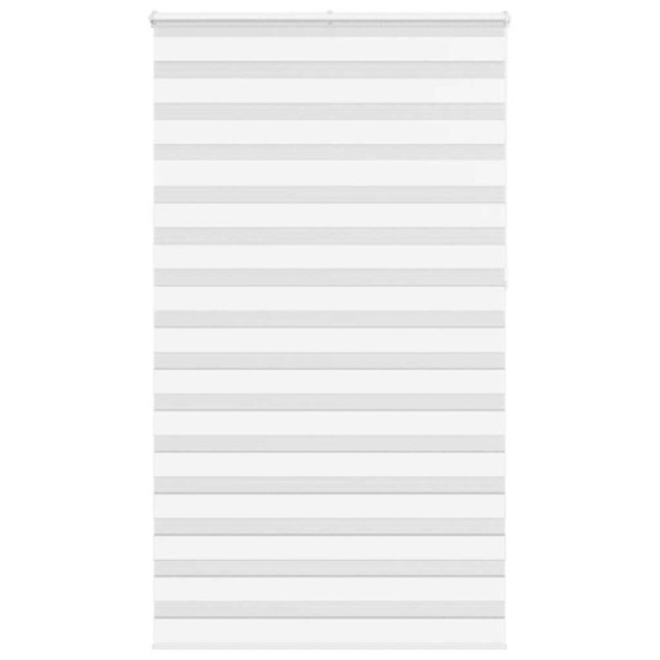 Rullgardin zebra vit 125x230 cm tyg bredd 120,9 cm polyester