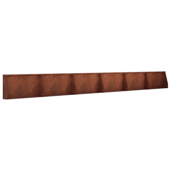 Stödvägg 6 st 80 x 12 x 50 cm Väderbeständig stål Rostig