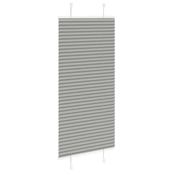 Plisserad persienn antracit 55x150cm tyg bredd 54,4cm polyester