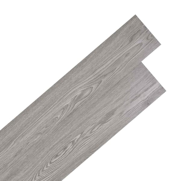 Golvplankor 36 pcs Mörkgrå 5,02 m² PVC