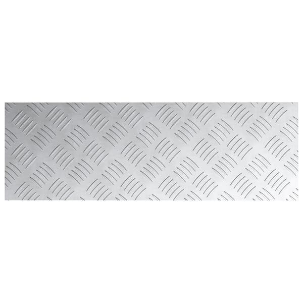Trappsteg Rektangulär 4 pcs Silver 60 x 20 cm Aluminium