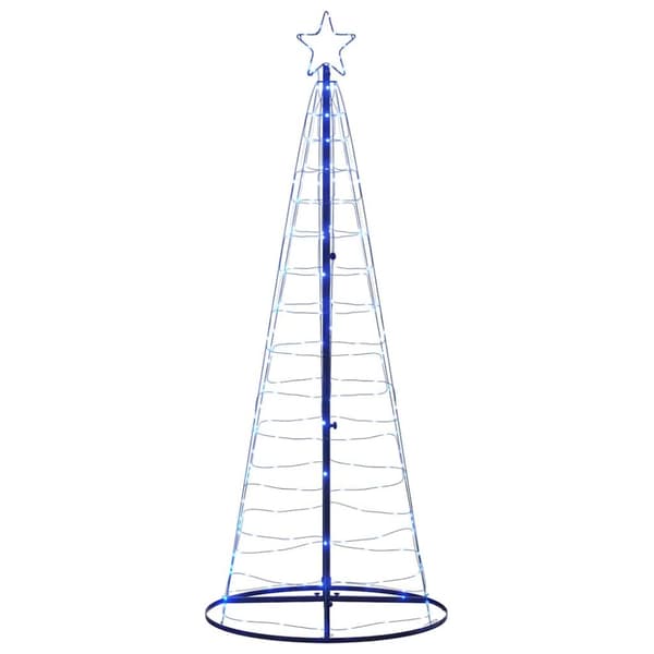 LED julgran 200 LEDs blå 180 cm