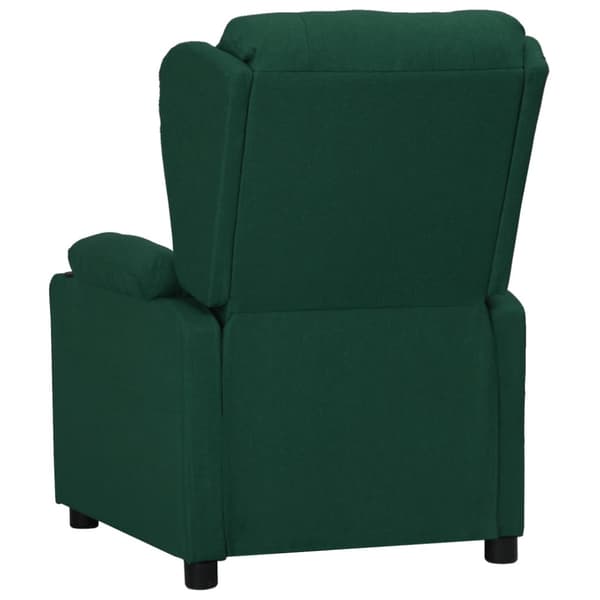 Reclinerfåtölj mörkgrön tyg