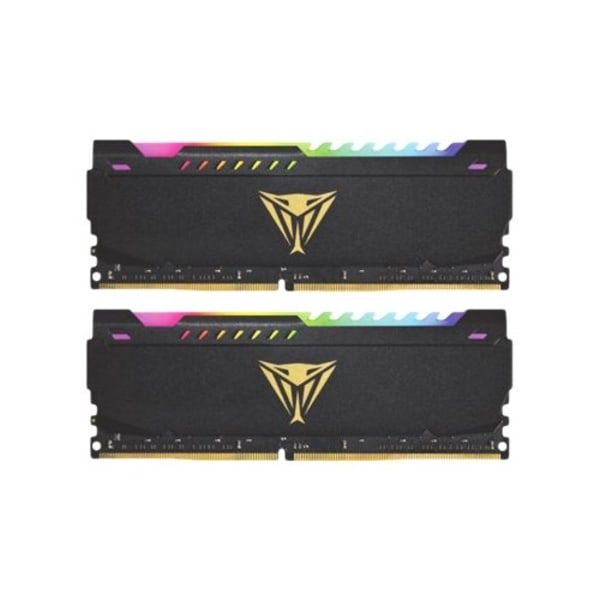 Patriot Viper Steel RGB - DDR4 - sats - 16 GB: 2 x 8 GB - DIMM 288-pin - 1800 MHz / PC4-28800 - ej buffrad