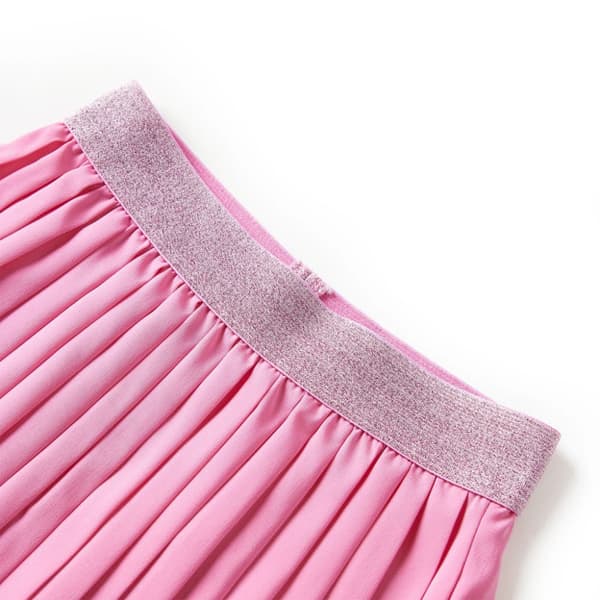 Plisserad kjol för barn rosa 128