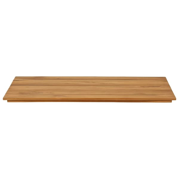 Bordsskiva 100 x 50 x 3,5 cm Rektangulär Massivt teakträ