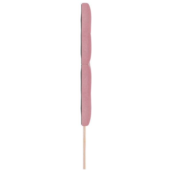 LED huvuddyna med LED-ljusslingor Rosa 160 cm Sammet