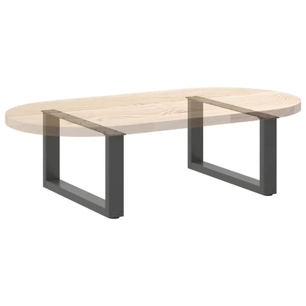 Soffbordsben U-formade 2 st antracit 70x(30-31) cm stål
