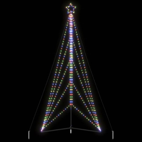LED julgran 615 LEDs flerfärgad 404,5 cm