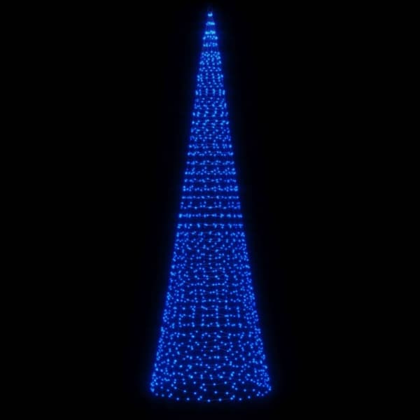 LED julgran 1534 LEDs blå 500 cm