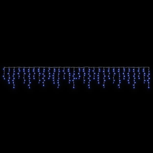 Ljusgardin 798 LED-lampor Blå 2000 x 72 cm