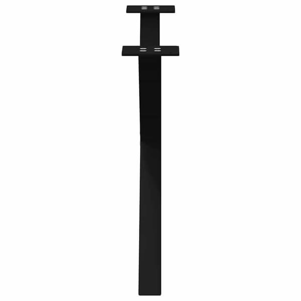 Soffbordsben X-formade 2 st svarta 70x(42-43) cm stål