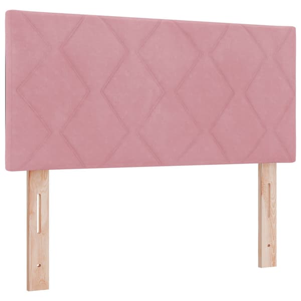 Huvudgavel Rosa 90 cm Sammet