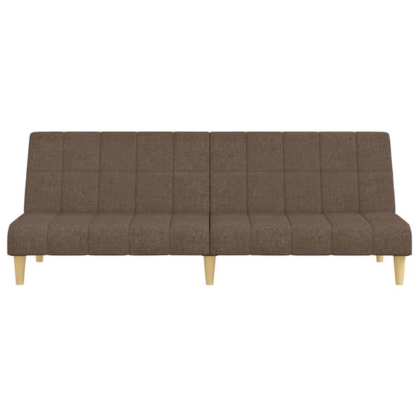 Bäddsoffa 2-sits taupe tyg