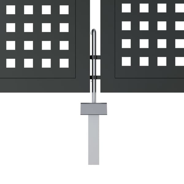 Trädgårdsgrind antracit 300x100 cm stål