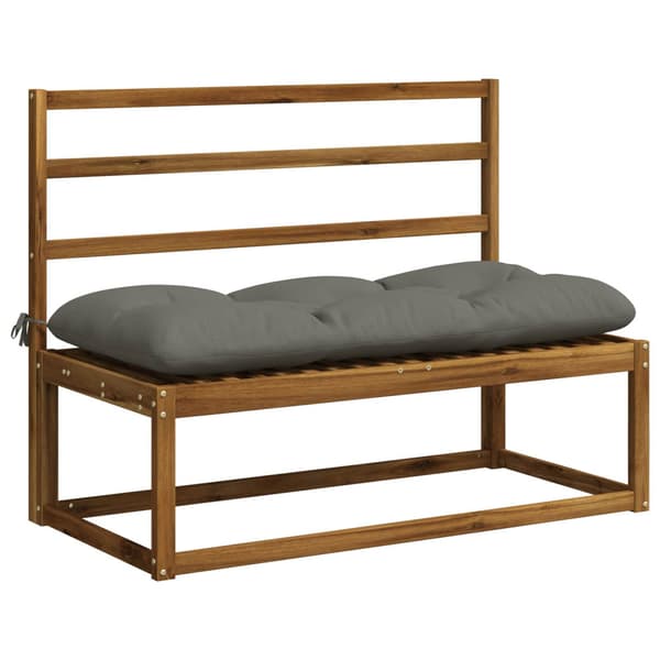 Bänk kudde VIANEN 100% Polyester Grå 130 x 50 x 12 cm
