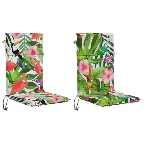 Dyna till stol med hög rygg GEMERT 2 st 100% Polyester