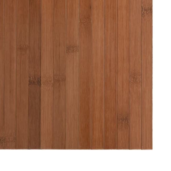 Matta rektangulär brun 100x200 cm bambu