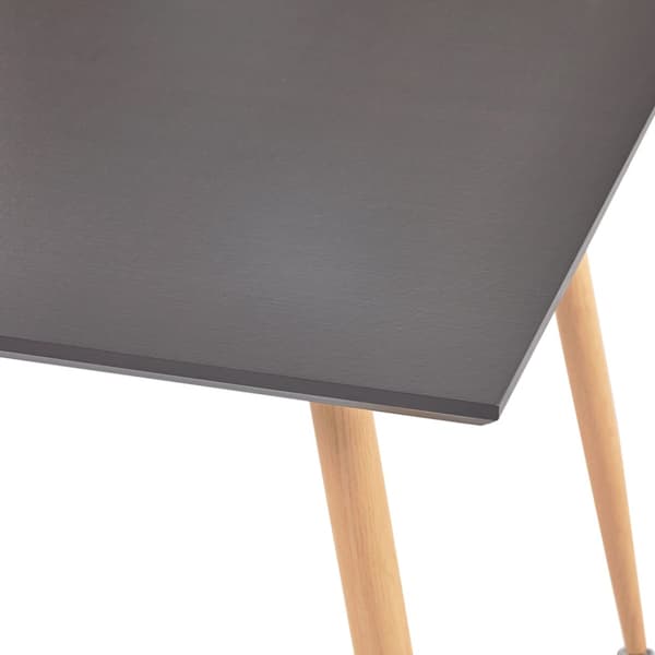 Matbord grå och ek 80,5x80,5x73 cm MDF