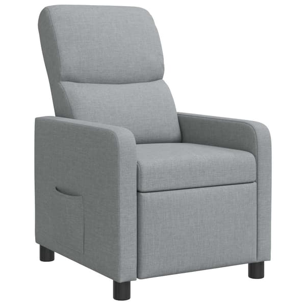 Recliner Ljusgrå Tyg