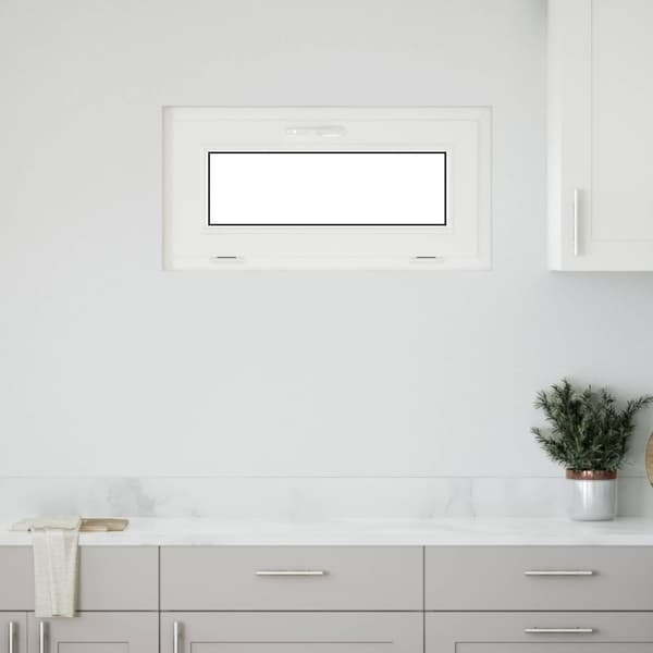 Källarfönster RISOR 80 x 40 cm PVC och glas Vit