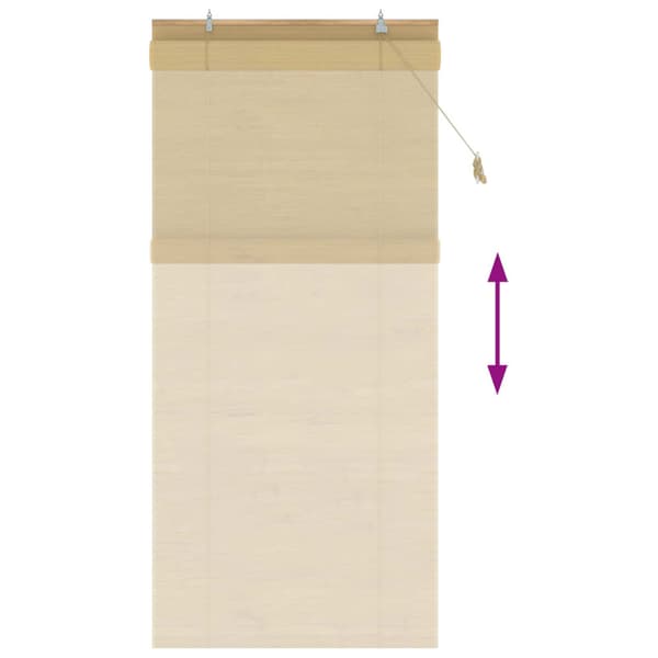 Rullgardin Naturlig 110 x 220 cm Bambu