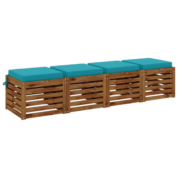 4-delade Sittdynor SOEST 4 st 100% Polyester Turkos