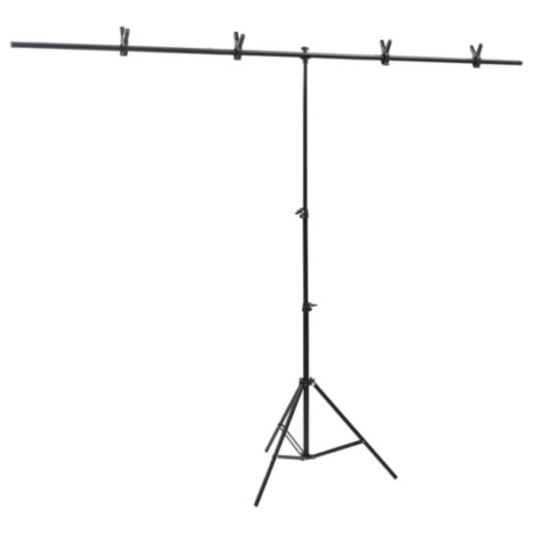 T-stativ svart 201x60x(70-200) cm