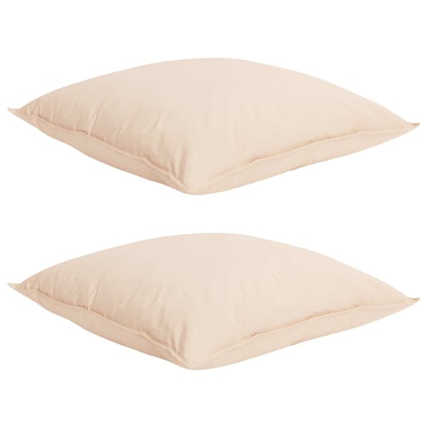 Täckeset 2 st 155 x 220 cm Kapok och Polyester Beige