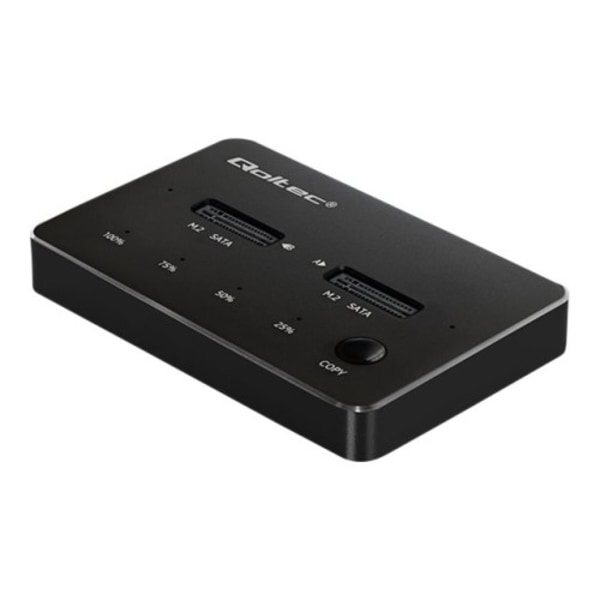 Qoltec - SSD-dockningsstation - NGFF - M.2 Card / SATA 6Gb/s - USB 3.1
