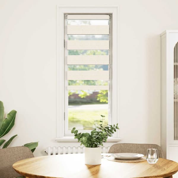 Rullgardin zebra brun 50x230 cm tyg bredd 45,9 cm polyester