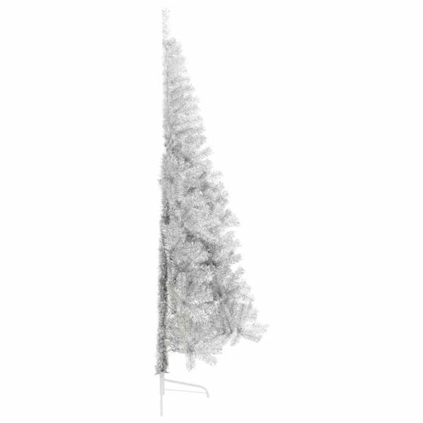 Konstgjord Förbelyst Julgran Silver 210 cm PET