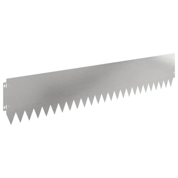 Kant för gräsmatta 10 pcs 103 x 20 cm Stål Silver