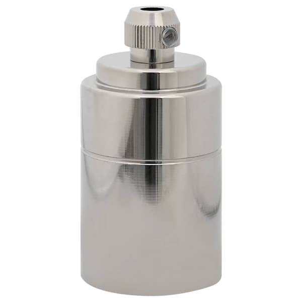 Lamphållare 2 st Satin Nickel E27