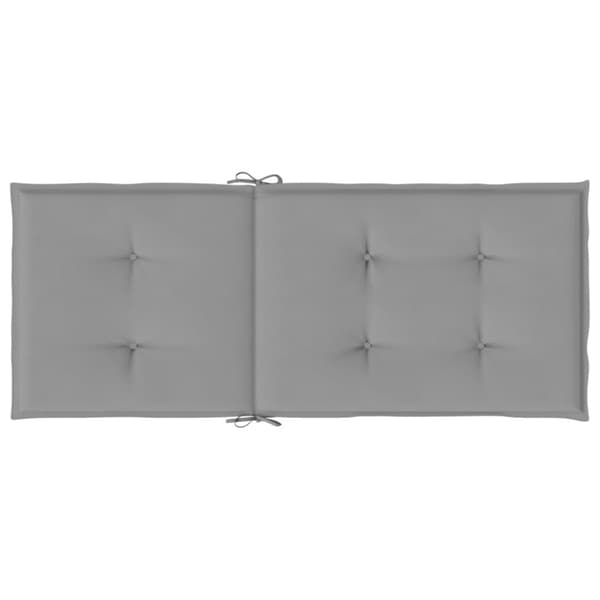 Stolsdynor 6 st grå 120x50x3 cm tyg