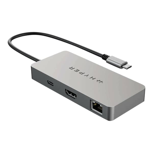 HyperDrive 5-Port USB-C Hub - dockningsstation - USB-C - HDMI - 1GbE