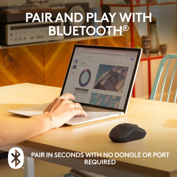 Logitech M240 datormöss Ambidextrous Bluetooth