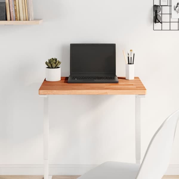 Bordsskiva 60x40x2,5 cm rektangulär massivt bokträ