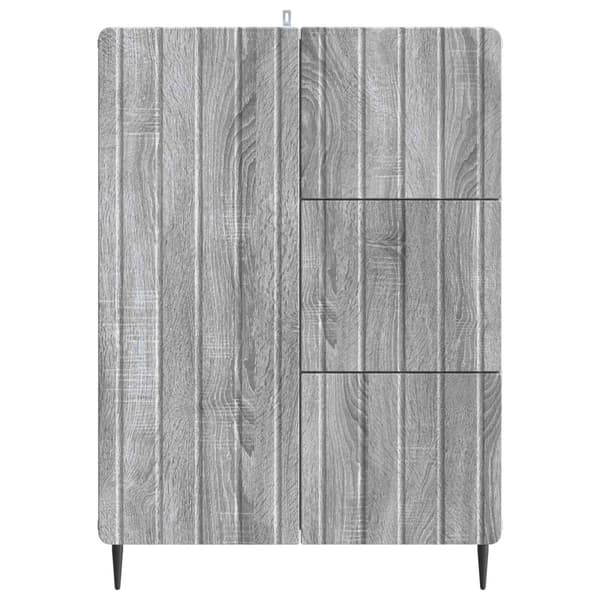 Sideboard Grå sonoma-ek 66 x 34,5 x 91,5 cm Konstruerat trä