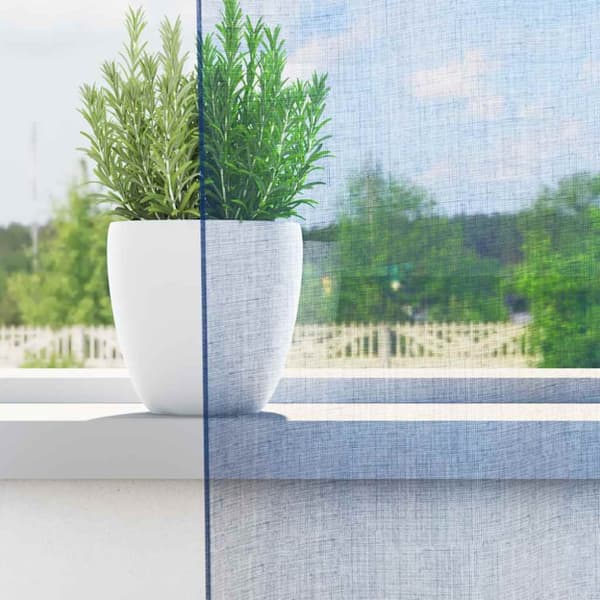 Voile gardiner med stångfickor 2 st kungsblå