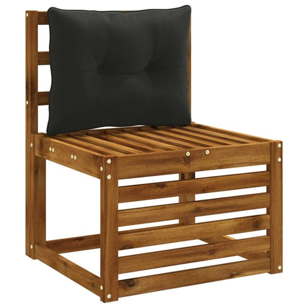 Ryggkudde PUTTEN 100% Polyester Svart 60 x 40 x 10 cm