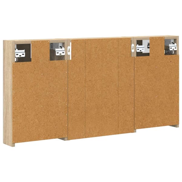 Badrumsskåpsset 3 st 100 x 10,5 x 50 cm Konstruerat trä