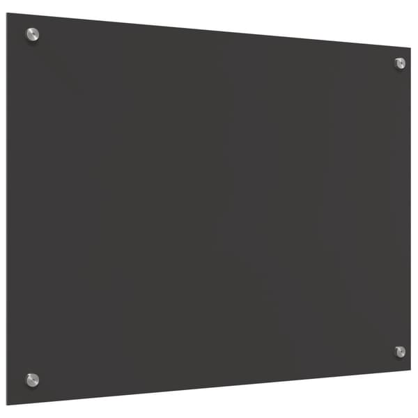 Köksskydd Mörkgrå 80 x 60 cm härdat glas