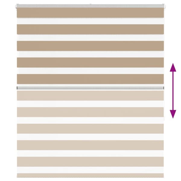 Rullgardin zebra 120x150 cm tyg bredd 115,9 cm polyester