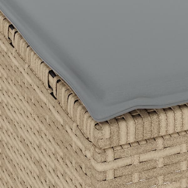 Trädgårdsmöbelset Beige konstrotting